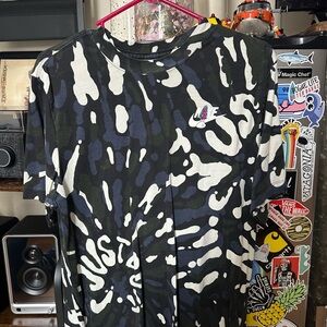 Nike Black and White Camouflage Tee